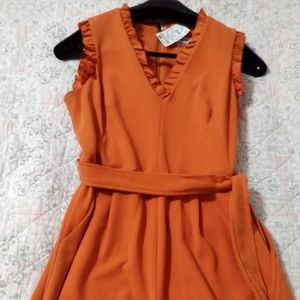 Calvin Klein Tangerine Pants Suit